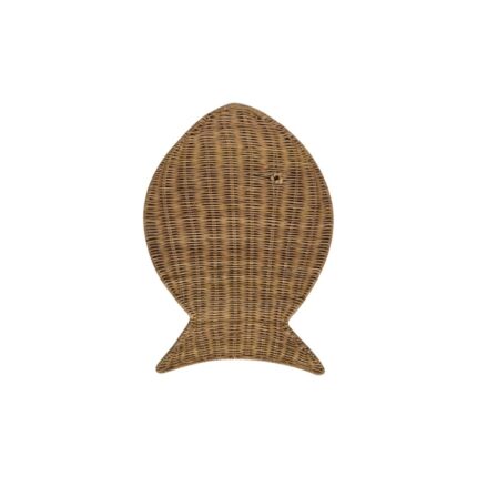 Rattan Fish placemat brown