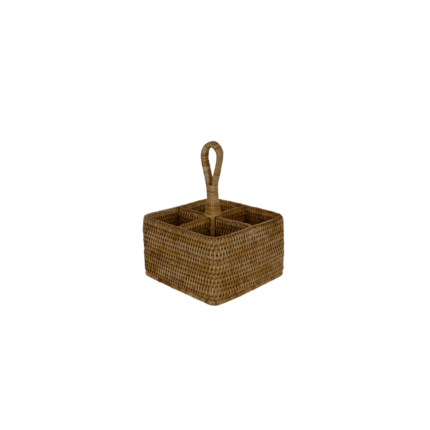 Rattan Square Condiment Holder