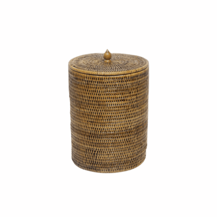 Rattan Waste Bin
